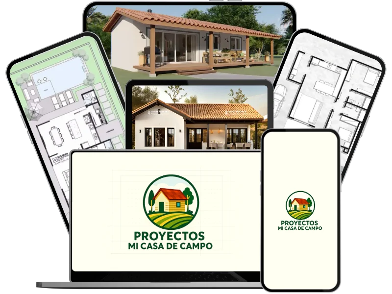 Planos de casas rurales - Acceda por computadora, celular o imprima
